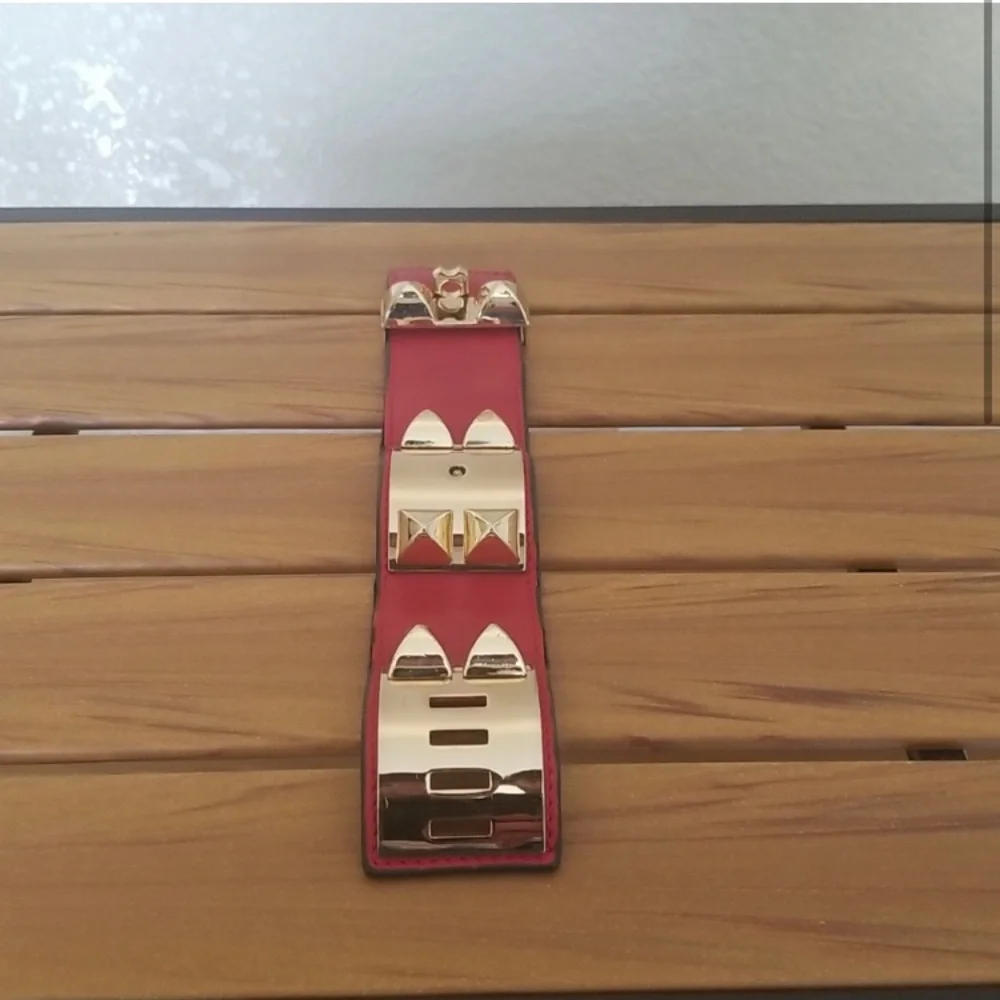 Collier de Chien Bracelet - Red Leather - Picture 6 of 10